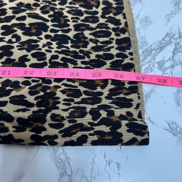 Tory Burch merino wool leopard print v-neck sweater Sz S - Picture 6 of 6